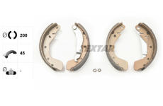 Sada brzdových čelistí TEXTAR 91044900