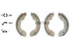 Sada brzdových čeľustí TEXTAR 91046200