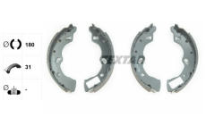 Sada brzdových čelistí TEXTAR 91047300