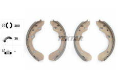 Sada brzdových čeľustí TEXTAR 91047400