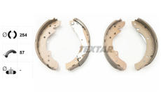 Sada brzdových čelistí TEXTAR 91049700