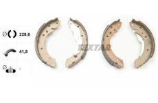 Sada brzdových čelistí TEXTAR 91050000