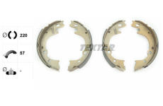 Sada brzdových čelistí TEXTAR 91050200