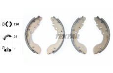 Sada brzdových čelistí TEXTAR 91051200