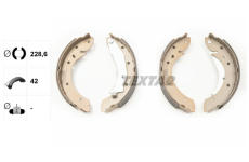 Sada brzdových čelistí TEXTAR 91052900