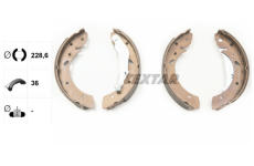 Sada brzdových čelistí TEXTAR 91053400