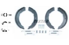 Sada brzdových čelistí, parkovací brzda TEXTAR 91054800