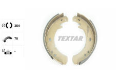 Sada brzd. čeľustí parkov. brzdy TEXTAR 91055700