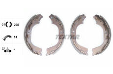 Sada brzdových čelistí TEXTAR 91056200