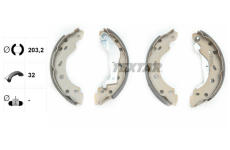 Sada brzdových čelistí TEXTAR 91057400