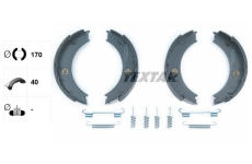 Sada brzdových čelistí, parkovací brzda TEXTAR 91057900