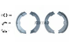 Sada brzdových čelistí, parkovací brzda TEXTAR 91058900