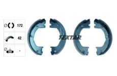 Sada brzdových čelistí, parkovací brzda TEXTAR 91059000