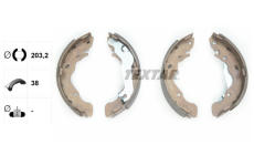 Sada brzdových čelistí TEXTAR 91059500