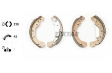 Sada brzdových čelistí TEXTAR 91060100