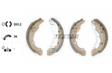 Sada brzdových čeľustí TEXTAR 91060200