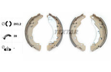 Sada brzdových čelistí TEXTAR 91061600