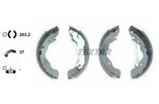 Sada brzdových čelistí TEXTAR 91061700