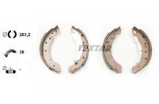 Sada brzdových čelistí TEXTAR 91061800