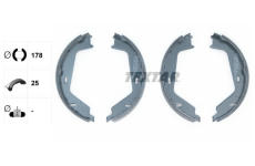 Sada brzdových čelistí, parkovací brzda TEXTAR 91062300