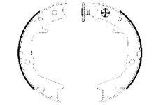 Sada brzdových čelistí, parkovací brzda TEXTAR 91063000