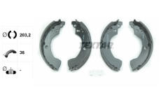 Sada brzdových čelistí TEXTAR 91064400