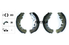 Sada brzdových čelistí TEXTAR 91065300