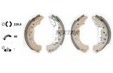 Sada brzdových čeľustí TEXTAR 91065400