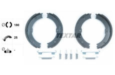 Sada brzdových čelistí, parkovací brzda TEXTAR 91066800