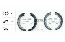 Sada brzdových čelistí, parkovací brzda TEXTAR 91066900