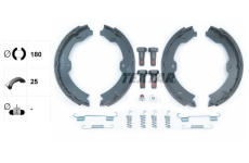 Sada brzdových čelistí, parkovací brzda TEXTAR 91067000