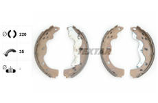 Sada brzdových čelistí TEXTAR 91067500