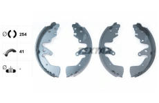 Sada brzdových čelistí TEXTAR 91068700