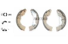 Sada brzdových čelistí TEXTAR 91068900