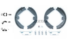 Sada brzdových čelistí, parkovací brzda TEXTAR 91069100