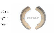 Sada brzdových čelistí, parkovací brzda TEXTAR 91069500