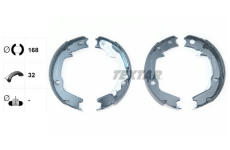 Sada brzdových čelistí, parkovací brzda TEXTAR 91070300