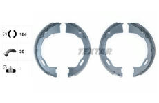 Sada brzd. čeľustí parkov. brzdy TEXTAR 91071500