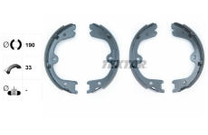 Sada brzdových čelistí, parkovací brzda TEXTAR 91073200