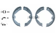 Sada brzd. čeľustí parkov. brzdy TEXTAR 91074700