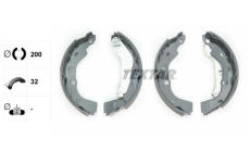 Sada brzdových čelistí TEXTAR 91074800