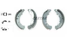 Sada brzdových čelistí TEXTAR 91075000