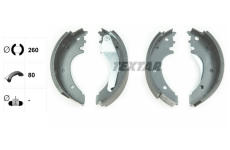 Sada brzdových čelistí TEXTAR 91075600