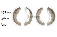 Sada brzdových čelistí TEXTAR 91077200