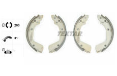 Sada brzdových čeľustí TEXTAR 91078600