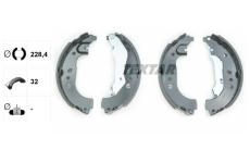 Sada brzdových čelistí TEXTAR 91080100