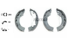 Sada brzdových čelistí TEXTAR 91080800