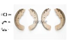 Sada brzdových čelistí TEXTAR 91081800