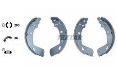 Sada brzdových čelistí TEXTAR 91082200