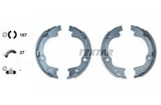 Sada brzdových čelistí, parkovací brzda TEXTAR 91082400